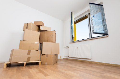 Boxes, tape, and protective wrapping ready for a Colliers Wood relocation