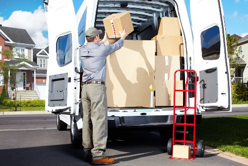 Securely loaded van for safe transportation during a move